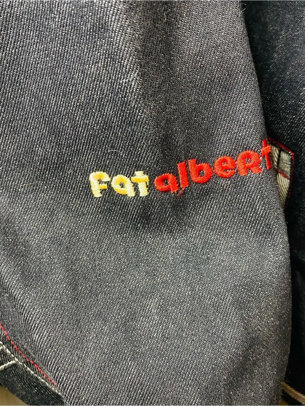 VTG Platinum FUBU Fat Albert Denim Jacket Gonna Be A Good Day Y2K Men’s XXXL